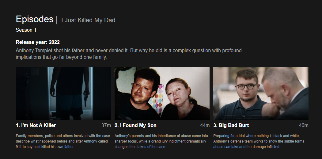I Just Killed My Dad