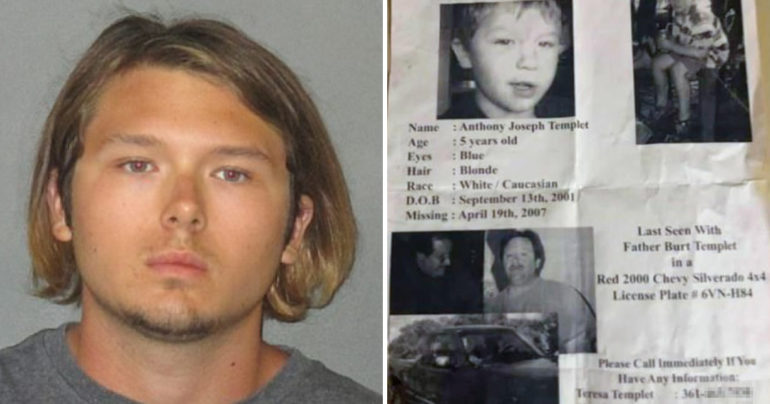 Anthony Joseph Templet is a missing child 