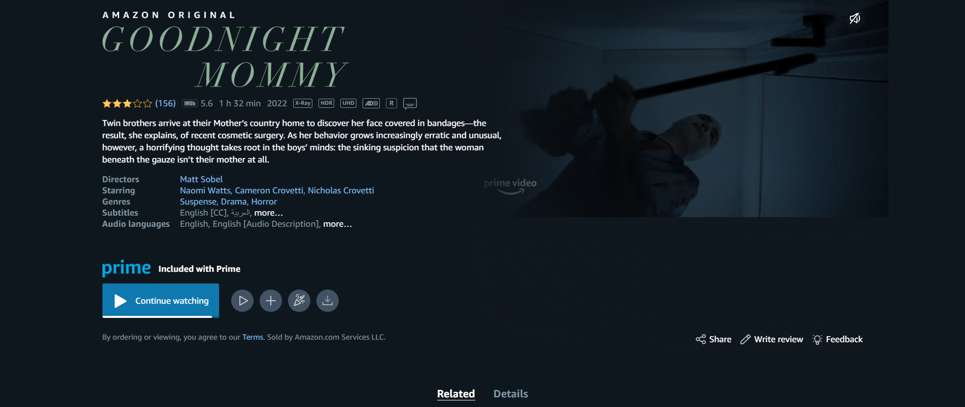 Goodnight Mommy 2022 Movie
