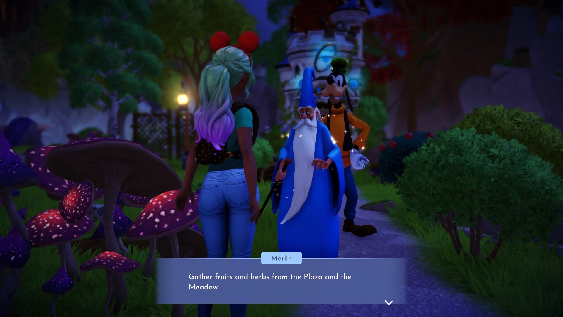 Disney Dreamlight Valley Merlin and Goofy