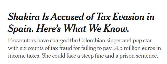 Shakira Is Accused of Tax Evasion in Spain. Here’s What We Know