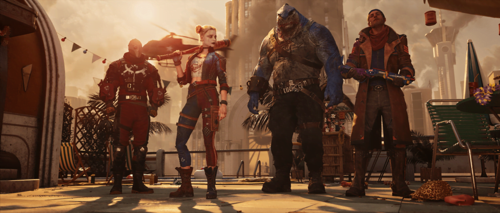 Deadshot Harley Quinn King Shark Captain Boomerang Suicide Squad Kill The Justice League