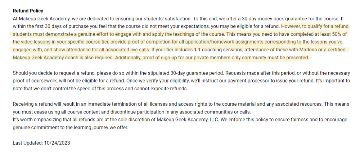 Makeup Geek Refund Policy