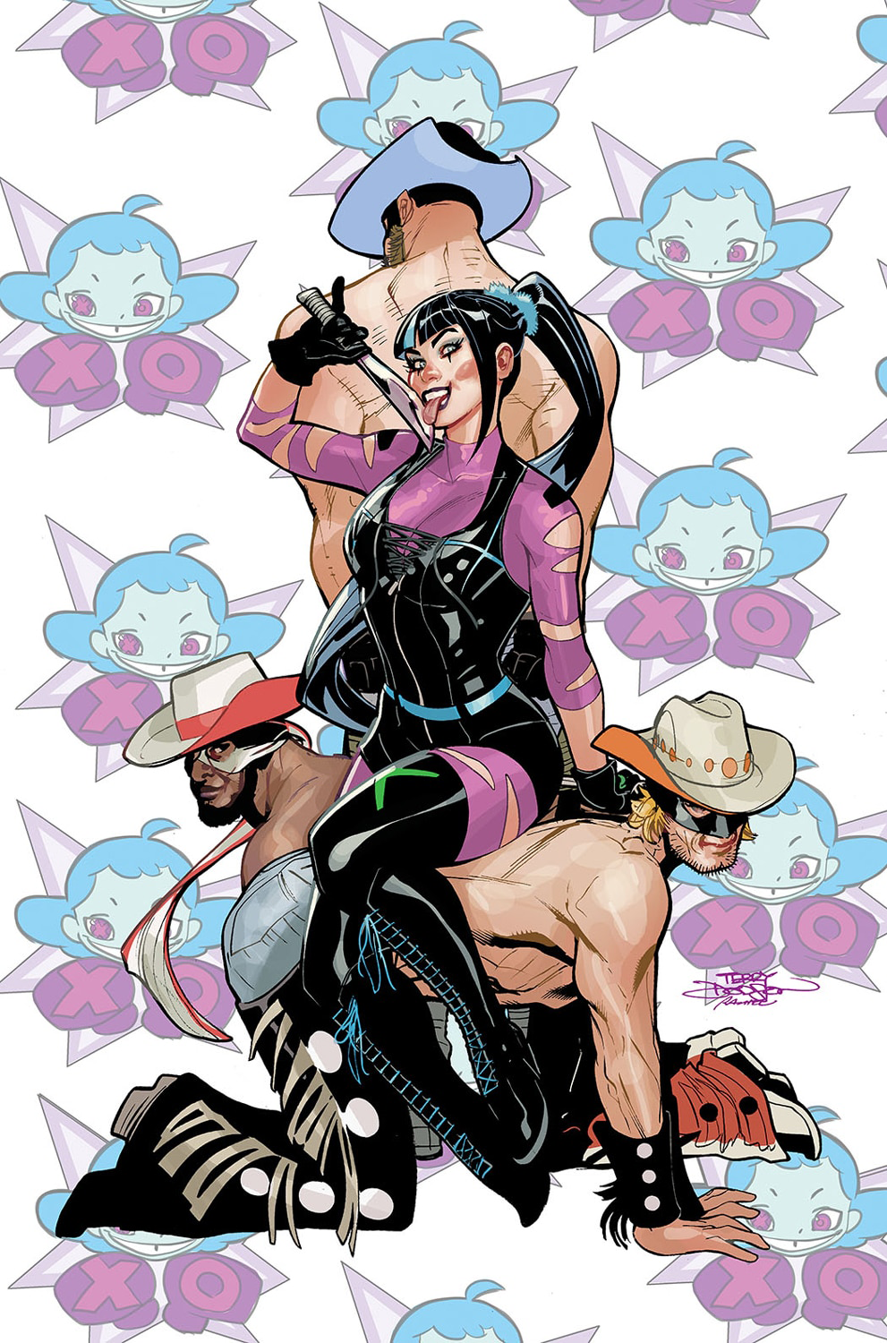 Gotham City Sirens Main Cover Art by Terry Dodson featuring Punchline and the Nasty Boys