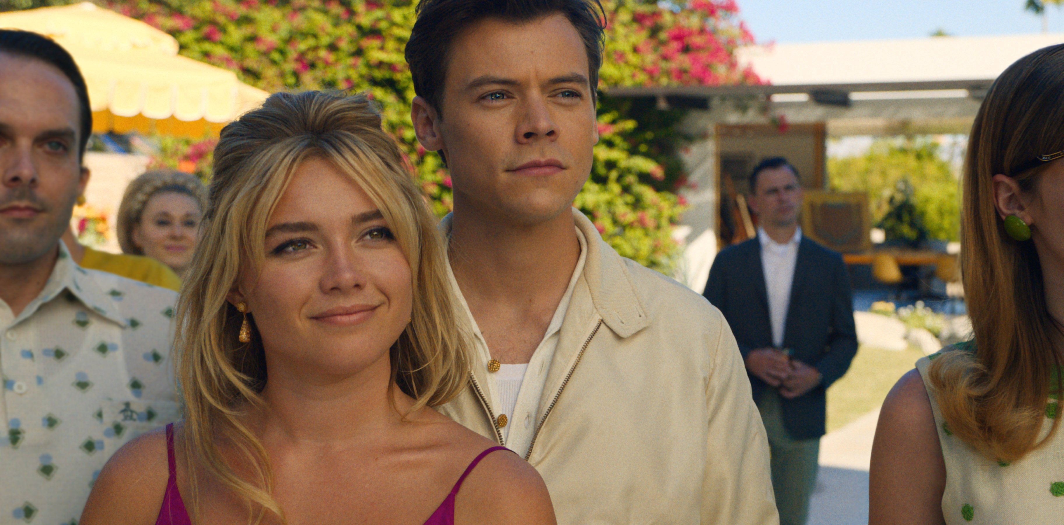 Florence Pugh and Harry Styles Movie Still